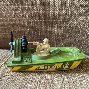 Vintage 1976 Diecast Matchbox No.30 Swamp Rat Military Air Boat Collecti…